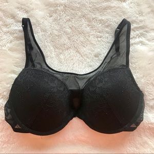 Mesh and Lace Push-Up Bra